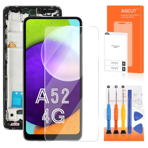 Écran pour Samsung Galaxy A52 4G LCD Réparation Écran Noir avec Outils