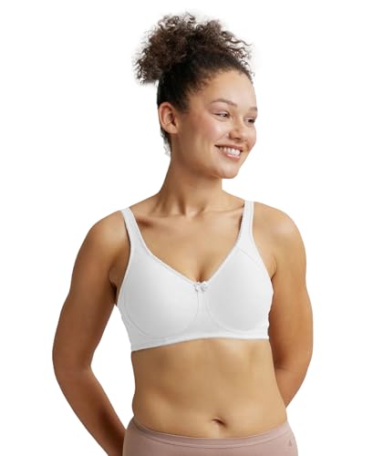 Image of Jockey ES13 Women Wirefree Non Padded Super Combed Cotton Elastane Stretch Full Coverage Plus Size Bra with Side Panel Support