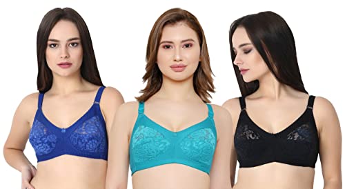 Image of Women Net Non-Padded Wire Free Regular Bra