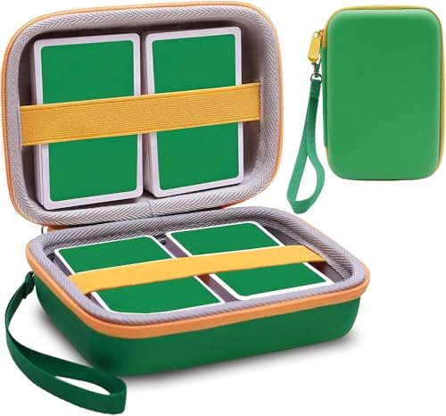 Veftsvy Estuche Rígido para Cartas UNO, Caja de Almacenamiento Portátil e Impermeable para más de 400 Tarjetas, Compatible con UNO y Otros Juegos de Mesa - Ideal para Viajar (Verde) Veftsvy Estuche Rígido para Cartas UNO, Caja de Almacenamiento Portátil e Impermeable para más de 400 Tarjetas, Compatible con UNO y Otros Juegos de Mesa - Ideal para Viajar (Verde)