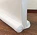 MAXTID Door Draft Stopper White Double Sided Draft Guard Sound Proof Blocker Cold Air Stopper - Adjustable 32 to 38"