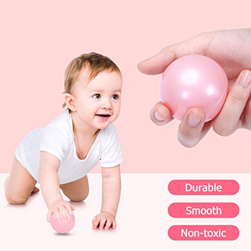 image for GOGOSO Baby Ball Pit Balls - Pack of 100 Crush Proof Plastic Play Ball