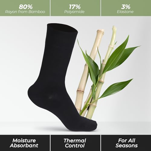 Women's Thin Rayon Dress Socks - Casual Color Crew Socks, Comfort Seam2