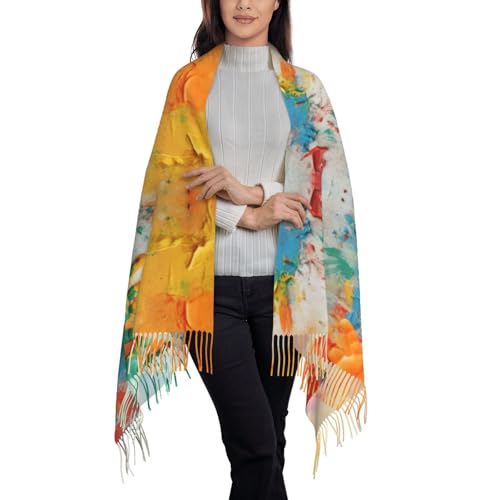 Kids Hand Print Scarfs For Women Wraps For Evening Dresses Large Warm Soft Scarves Scarf2