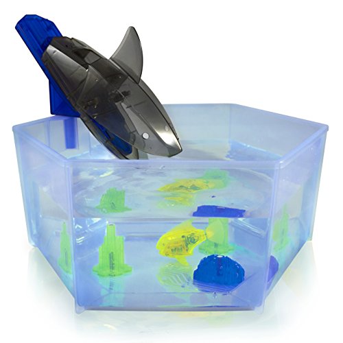 HEXBUG - Aquabot 2.0 - Shark Tank - Bocal Requin + Poisson Robot Lumineux