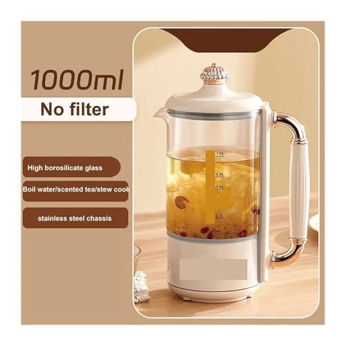Tetera eléctrica multifuncional de vidrio 1000ml miniatura 2