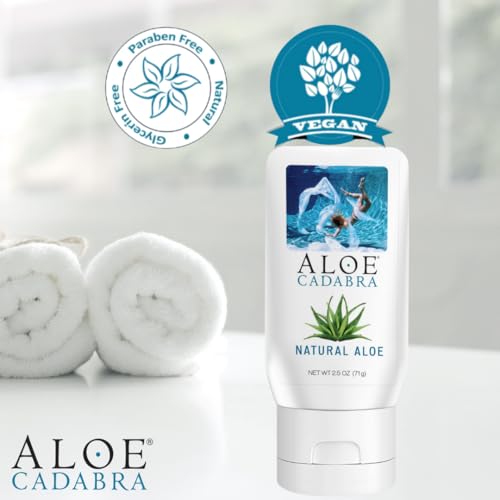 Image of Aloe Cadabra vaginal moisturizer, natural aloe, pH-balanced, water-based & 95% aloe vera, reduce dryness, discomfort, versatile uses (2.5 fl oz, 1 pack)