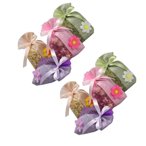 NOLITOY 16pcs Drawstring Pouch Sachet Empty for Lavender Spice Dry Flower Food Grade Lavender Scent Car