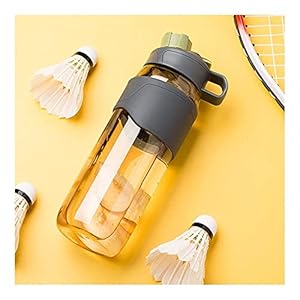 Waterfles Sports Waterfles Plastic Waterfles Ingebouwde Carry Handgreep Kruik Voor Sport Buiten Office Running Fles (kleur: wit)