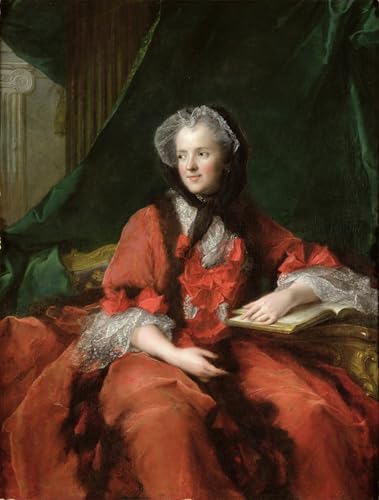 Tableaux sur toile portrait de Maria Leszczynska par Nattier prestige 60x90cm