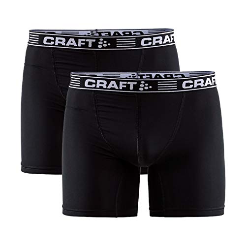 Craft Heren Greatness Boxer 6-Inch 2-Pack Ondergoed - Zwart, Groot