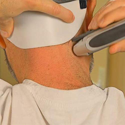 Weite Creative Barber's Edge Trim Your Own Neckline Without Mirror Cut Your Neck Hair Template (White)