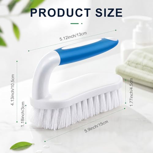 Image of Lallisa 24 Pcs Scrub Brush Bulk for Cleaning with Handle, Blue