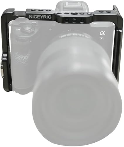 Miniatura 2 de NICEYRIG Jaula para Sony Alpha A7RIV A7SIII A7RIII A7III A7SII A7RII A7II A1 A9, con adaptador de montaje rosetón - 399