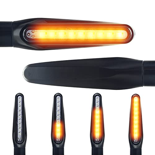 Area1 Lot de 2 clignotants LED pour scooter - Compatible avec compatible avec Peugeot Ludix, Looxor, Squab, Trekker, TKR (homologués E / 2 pièces) (B7)