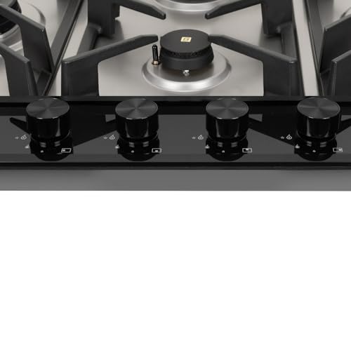 Image of Faber 4 Burner 90Cm PNG Hybrid HOB|Auto Ignition|Flame Failure Device|2 5Kw Brass Burner|Free Installation|2yr comprehensive warranty,10yr on Glass,5yr on Valve&Burner|HOB INSPIRIA904 BR AI FFD GS PNG