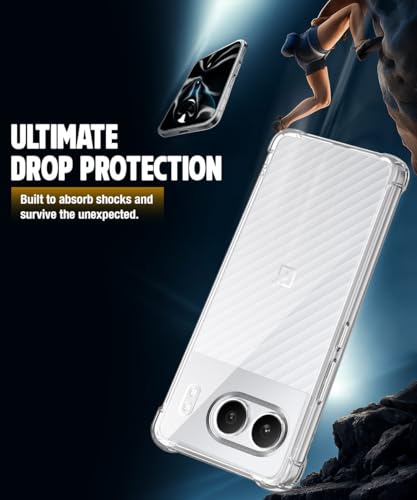 Image of WOW IMAGINE Clear Back Cover Case for 1+ OnePlus Nord 4 5G | Shockproof Soft TPU Case | Cushioned Edges for Ultimate Protection Back Cover Case - Transparent