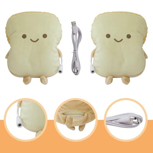 Misimain USB Heated Gloves Cute Winter Hand Warmers,Half Wearable Fingerless 5V USB Powered?USB Charging Warm Heating Mittens for Women Men Children (C)