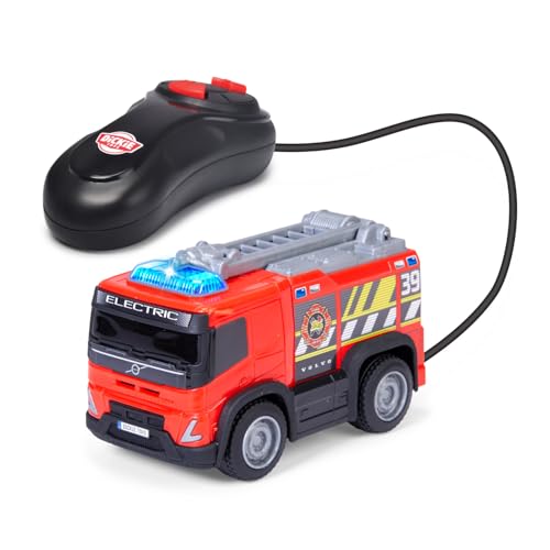 Jouet de pompier interactif Dickie Toys avec échelle élévatrice et effets lumineux