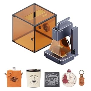 LaserPecker LP2 (Suit) Lasergraveermachine – met beschermkap, lasergraveermachine precisie 0,05 mm laser cutter lasergraveermachine gereedschap voor lakken hout leer metaal