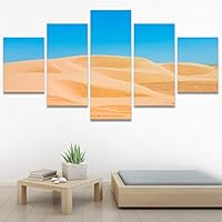 SIGNWIN 5 Panel Canvas Wall Art Modern Art Desert Multicolor Nature Photography Relax/Calm Southwest for Home Decorations Ready to Hang - 60