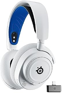 SteelSeries Arctis Nova 7P Wireless Wieloplatformowy zestaw słuchawkowy do gier i urządzeń mobilnych 38 godzin pracy na baterii USB-C Wysuwany mikrofon PlayStation, PC, VR, Switch