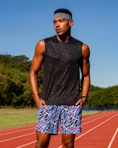 Image of maamgic Mens 5 inch Gym Running Shorts for Men 2 in 1 Quick Dry Workout Athletic Shorts