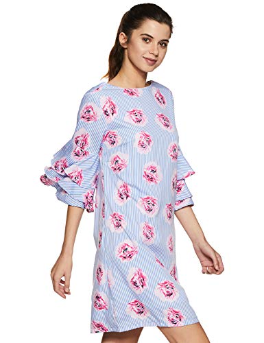 Image of Harpa Round Neck Printed Dress