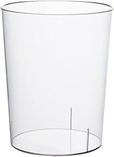 Cubo de basura moderno transparente para escritorio, cesta de basura redonda, cesta de papel para desperdicios, cestas para sala de estar, baño,