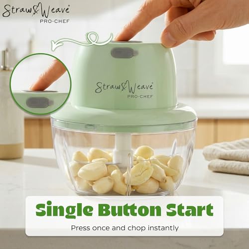 Image of Mini Kitchen Choppers 500 ML & Chopper For Kitchen Use | 1 Year Warranty | Food Grade Jar | Vegetable Chopper For Kitchen for Mincing Garlic, Ginger, Onion, Vegetable | Unstoppable Motor | 40W