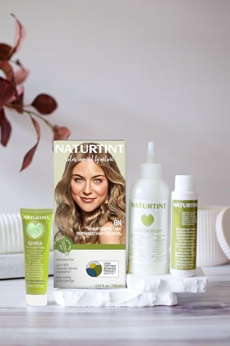Image of Naturtint 8N Wheat Germ Blonde Permanent Hair Color (Pack of 6), Ammonia Free, Vegan, Cruelty Free, up to 100% Gray Coverage, Long Lasting Results (Packaging may vary)