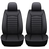 Auto Set Coprisedili per Jeep Wrangler TJ 1996-2006 Pelle PU Auto Anteriore Accessori Interno,A-Black