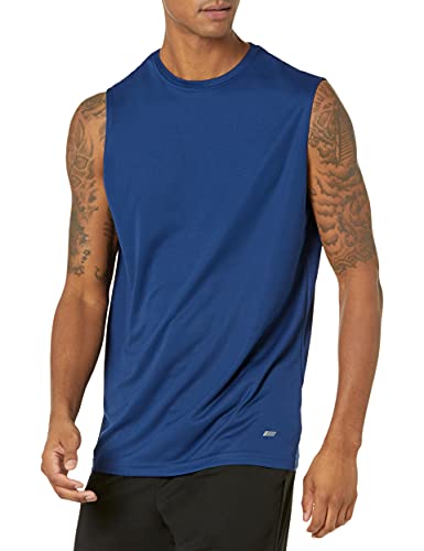 Image of Amazon Essentials Men's Gym Tank Tops, Moisture-Wicking Dry Fit Breathable Muscle Shirts, Pack of 2
