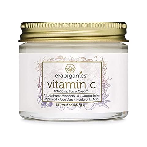 Era Organics Vitamin C Face Moisturizer & Eye Cream - Super Revitalizing Hyaluronic Acid Anti Aging Moisturizer With Kakadu Plum, Jojoba Oil, Avocado Oil, Vitamin E For Wrinkles, Fine Lines & Eye Bags Cover