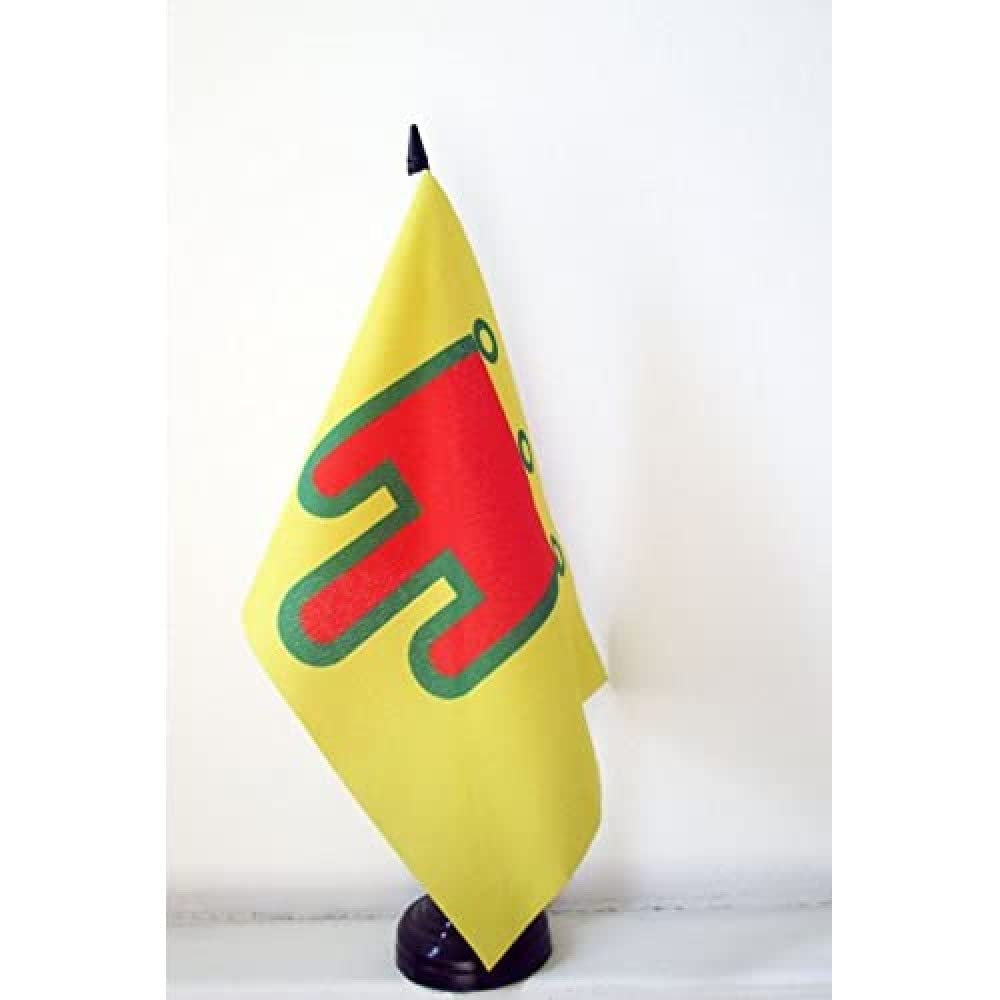 AZ FLAG Auvergne Table Flag 5'' x 8'', French region of Auvergne Office Decoration 100% Polyester 21 x 14 cm