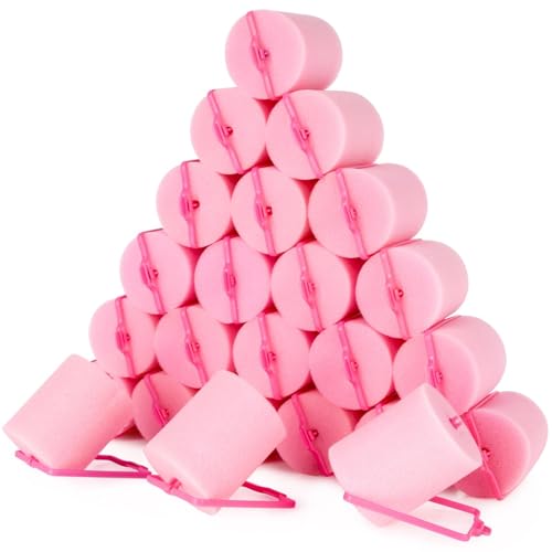 MAQIHAN 24PCS Foam Hair Rollers - 1.89 Inch Large Sponge Rollers for Heatless Hair Curler for...