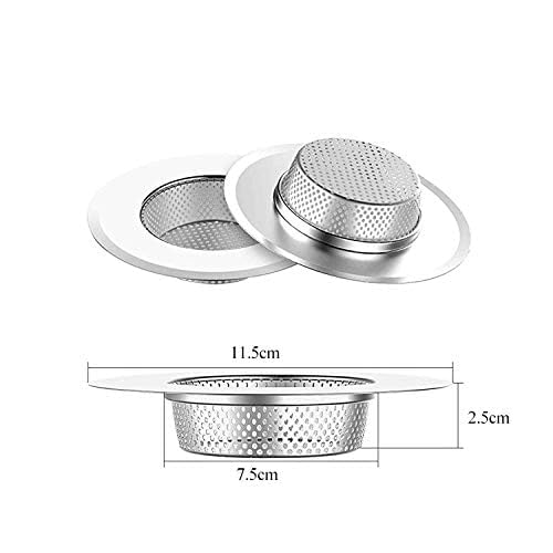 Image of Stainless Steel Kitchen Sink Strainer (Round Sink Strainer (11.5 CM Diameter))