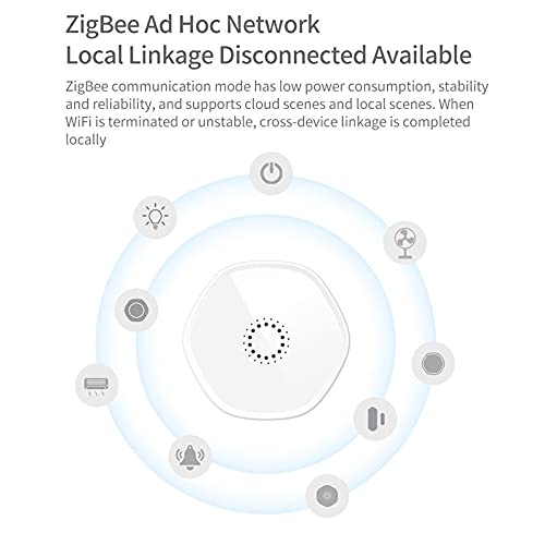 Smart Gateway, ZigBee3.0 Gateway Intelligent Gateway Hub, controle de voz, alarme de luz sonora, fun