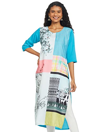 Image of Women's Crepe Regular Kurta