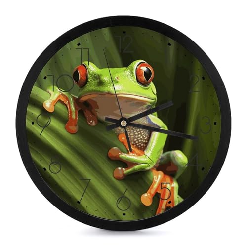 Horloge murale grenouille décorative pour un salon chaleureux - 2