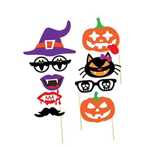 Accesorios de cabina de fotos Gadpiparty con 52 piezas variadas para fiesta de Halloween 5