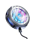 TEESSO 20W Magnetic Tablet Radiator with Removable Cover, 100mm Diameter iPad Cooling Case, iPhone Cooler with RGB Lights,Cooling Fan in 2 Modes