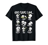 God Say I Am Cute Anime Panda Bible Quotes T-Shirt