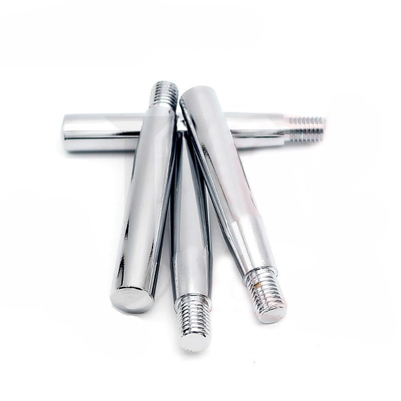 Generic Lilianos 2pcs M12 M14 M16 iron Grip hand screws hands rotate bolts chrome fixed handwheel knob handle arm hilt adjust screw bolt - (Length: M14x120mm)