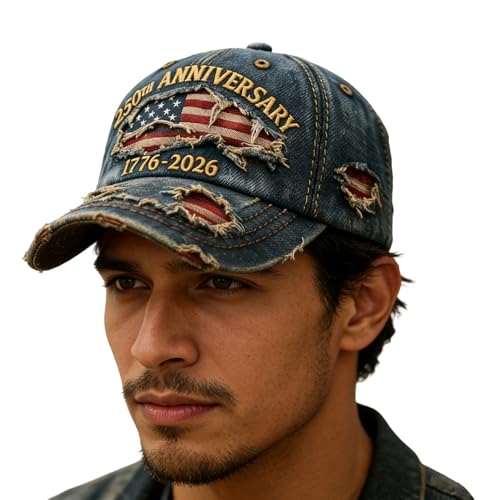 Genérico Gorra Patriótica - Vintage Histórica,Gorras de Béisbol para Hombre Accesorios de - para Acampada, Senderismo, Running y Picnic al Aire Libre