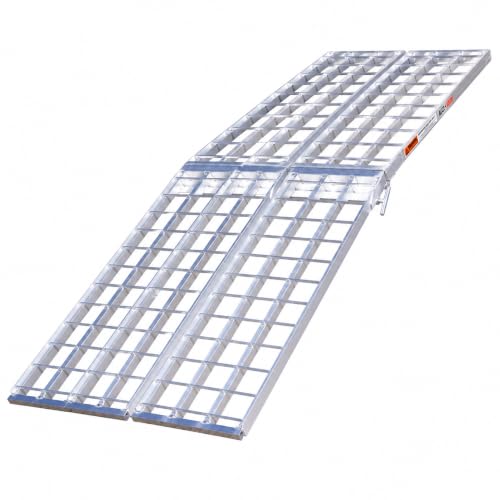 Image of Black Widow Aluminum Arched Folding Motorcycle Ramp, 1,500 lb, 9 Ft x38 in
