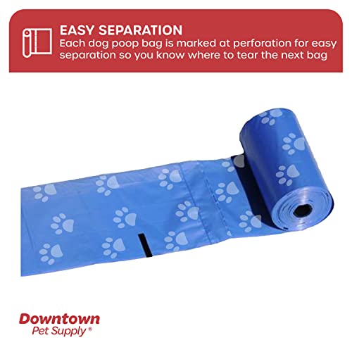 Downtown-Pet-Supply-Dog-Poop-Bags-1000-CT-Rainbow-Paw-Print-Bags-2-Dispensers-Waste-Bag-Dispenser-Clips-to-Dog-Leashes-Bags-Dog-Harnesses-Poop-Scoop-Bags-are-Leak-Proof-Bags-Unscented