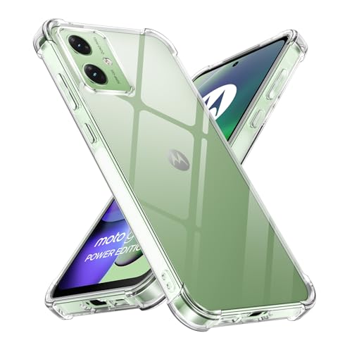 Image of Bumper Back Cover Case Transparent for Motorola Moto G54 5G /G64 5G | Four Corners Protection | Camera Protection | Soft Silicone Rubber Gel Material