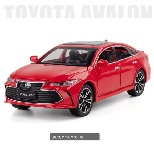 Image of Invite Enterprise Toy Car 1:24 Toyota Avalon Metal Alloy Diecast Car Model Miniature Model With Sound Light Model Boys Toys For Children's? Red - Color ?