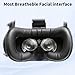 TamBee HTC Vive Pro Gesichts-Schaumstoff- für HTC Vive Pro VR PU-Leder Gesichtspad (Face Foam 2 Stück)
